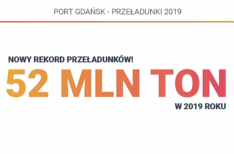 Rekordowe 52 mln ton przeładunków w Porcie Gdańsk