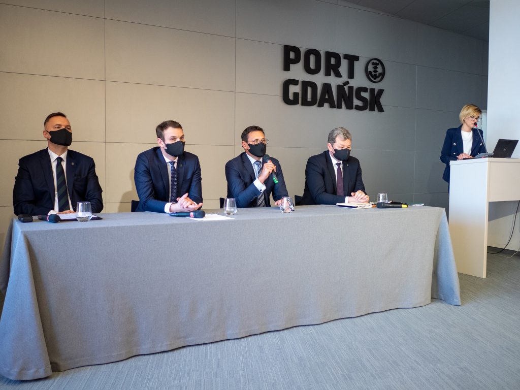 Konferencja prasowa Portu Gdańsk 2021