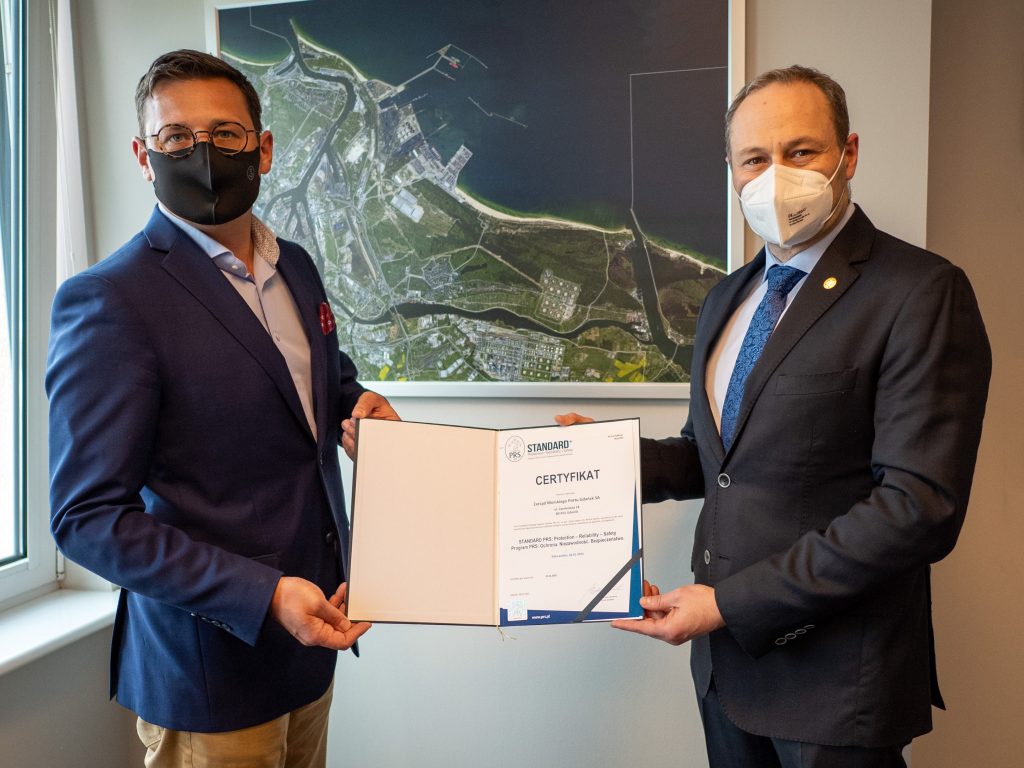 The Port of Gdańsk is the first port in Poland to receive a PRS certificate