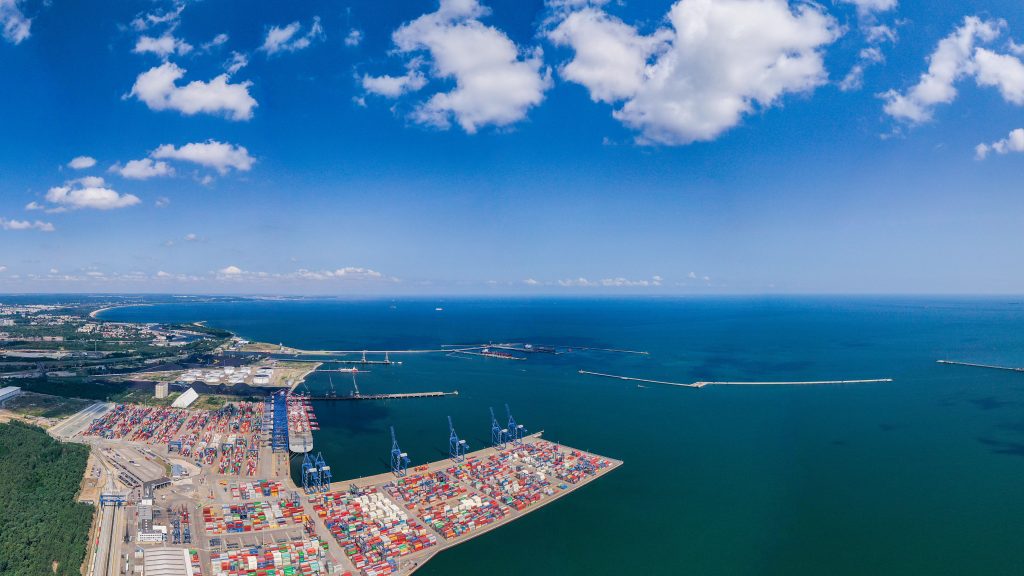 Offshore installation terminal moored at the Port of Gdańsk